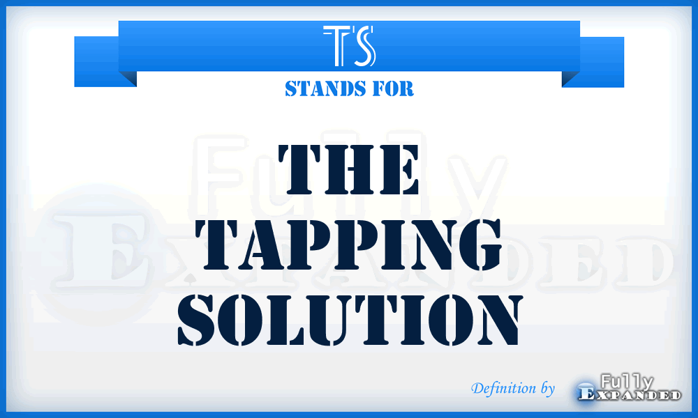 TS - The Tapping Solution