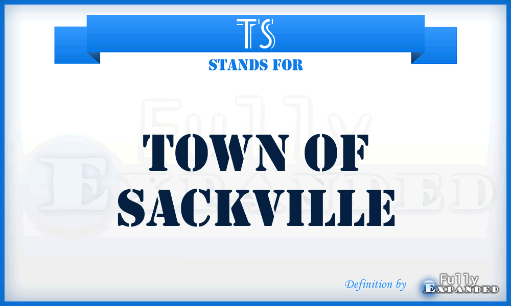 TS - Town of Sackville