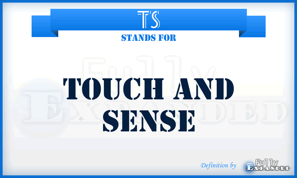 TS - Touch and Sense