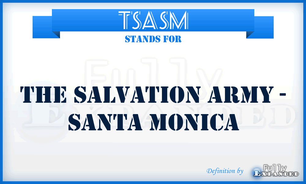 TSASM - The Salvation Army - Santa Monica