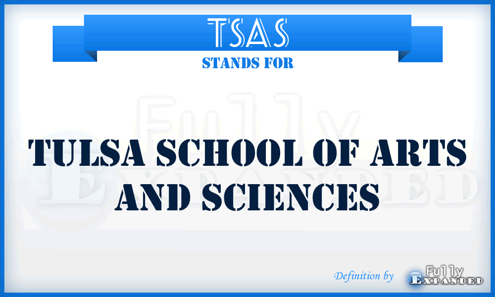 TSAS - Tulsa School of Arts and Sciences