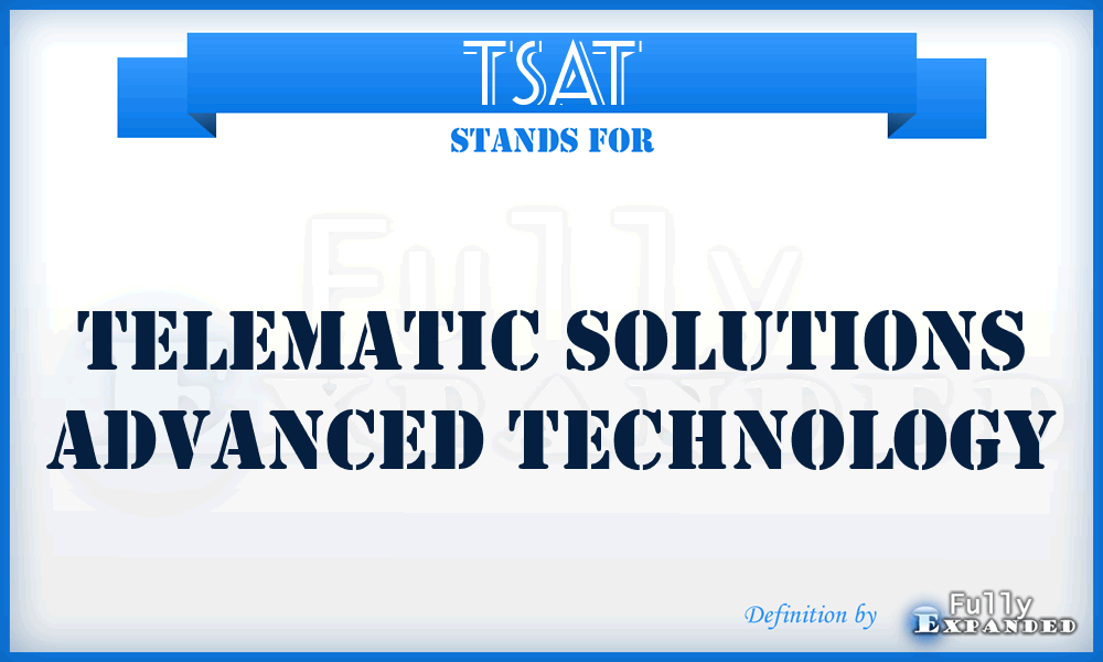 TSAT - Telematic Solutions Advanced Technology