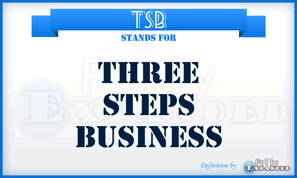 TSB - Three Steps Business