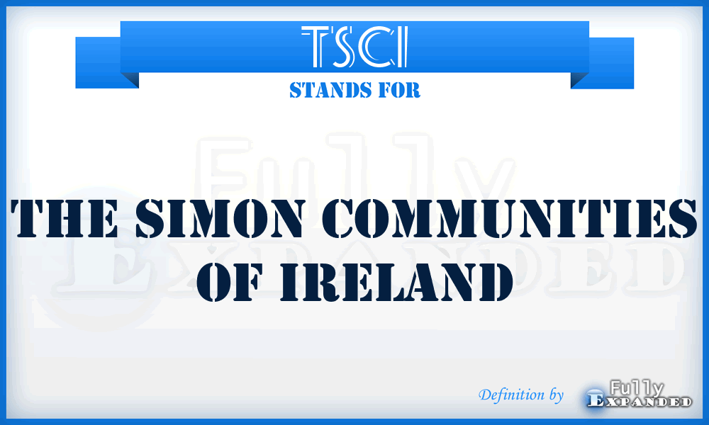 TSCI - The Simon Communities of Ireland