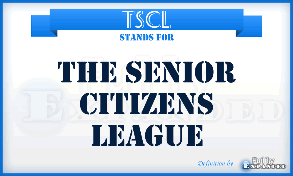 TSCL - The Senior Citizens League