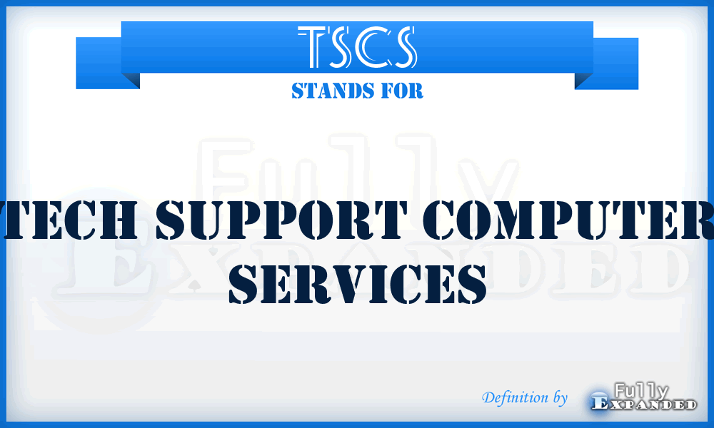 TSCS - Tech Support Computer Services