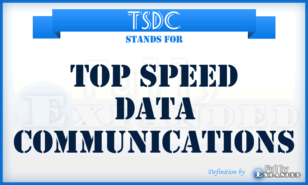 TSDC - Top Speed Data Communications