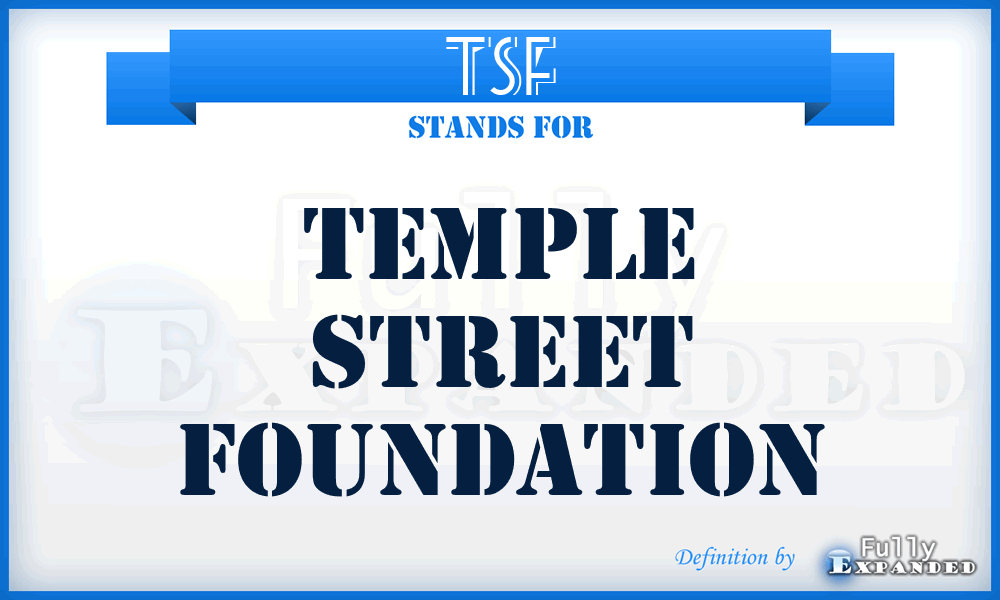 TSF - Temple Street Foundation