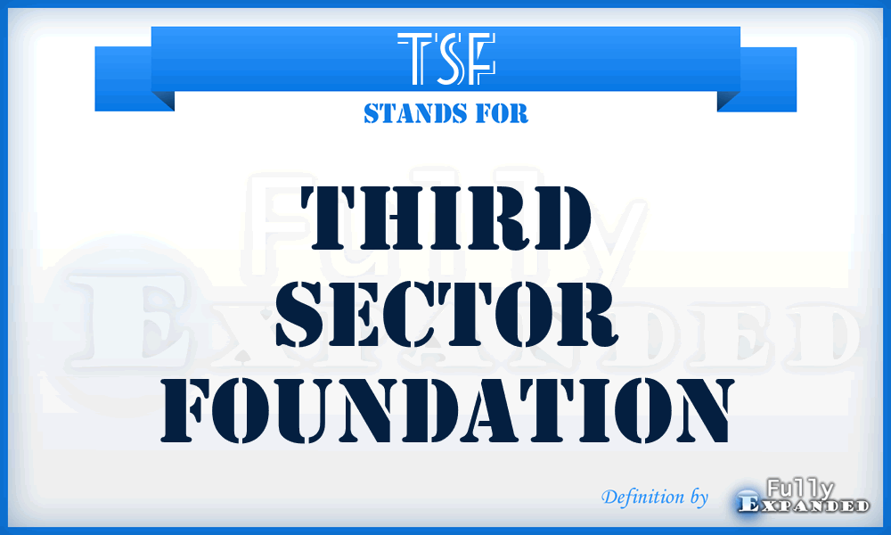 TSF - Third Sector Foundation