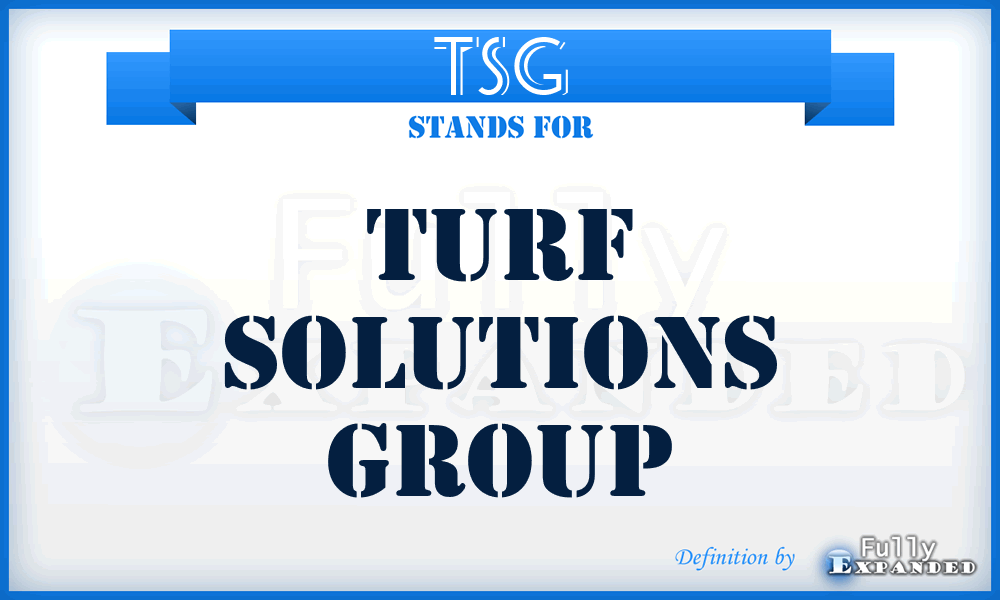 TSG - Turf Solutions Group