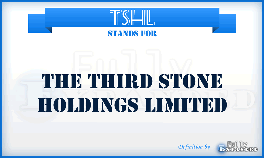 TSHL - The Third Stone Holdings Limited