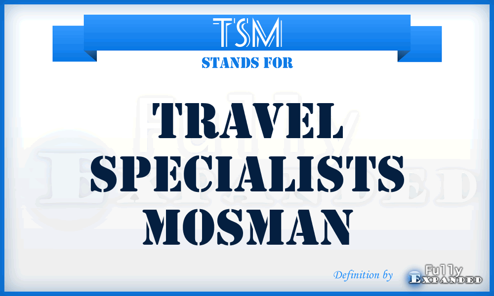 TSM - Travel Specialists Mosman