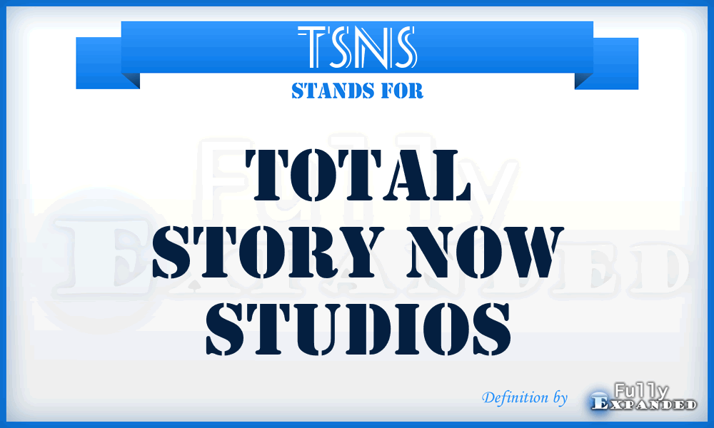 TSNS - Total Story Now Studios