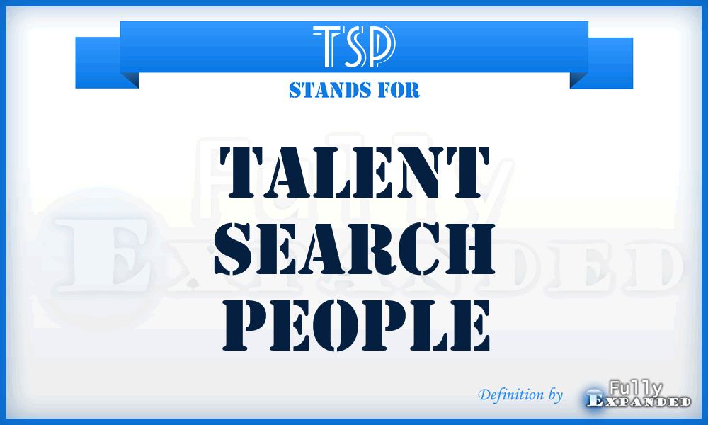 TSP - Talent Search People