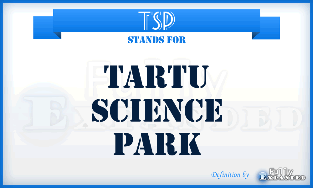 TSP - Tartu Science Park