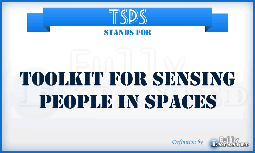 TSPS - Toolkit for Sensing People in Spaces