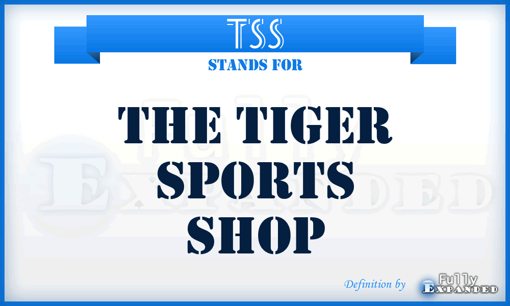 TSS - The Tiger Sports Shop
