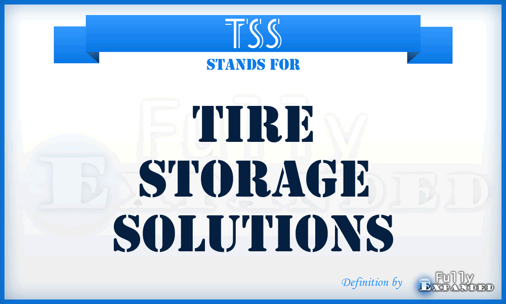 TSS - Tire Storage Solutions