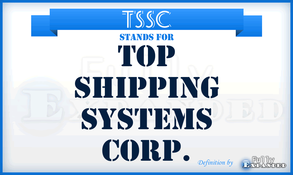 TSSC - Top Shipping Systems Corp.