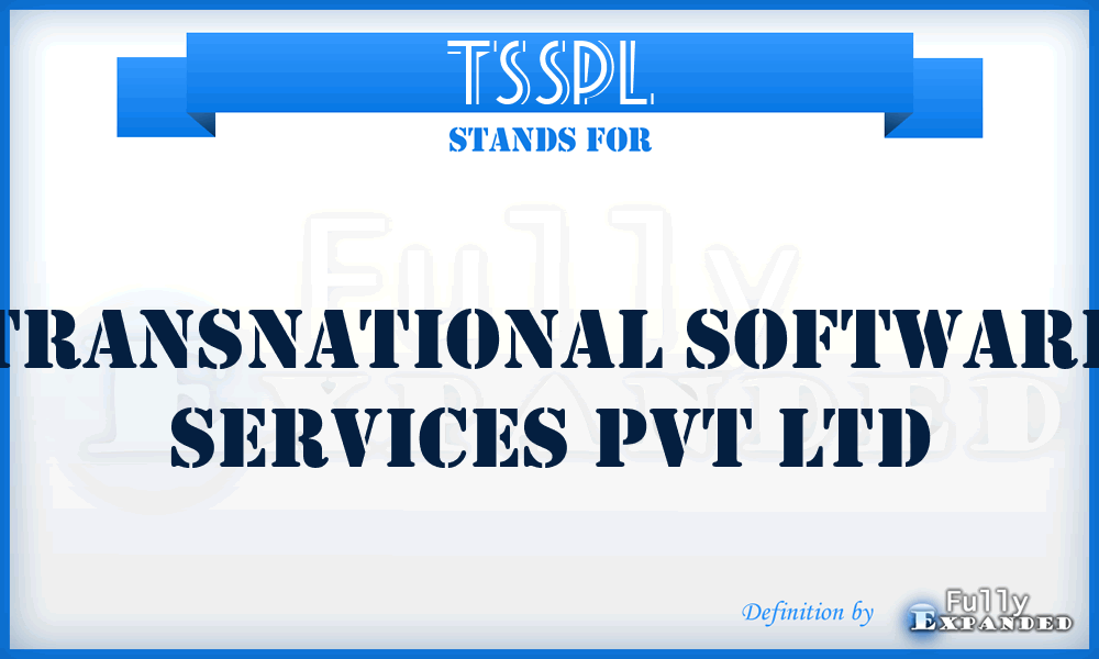 TSSPL - Transnational Software Services Pvt Ltd