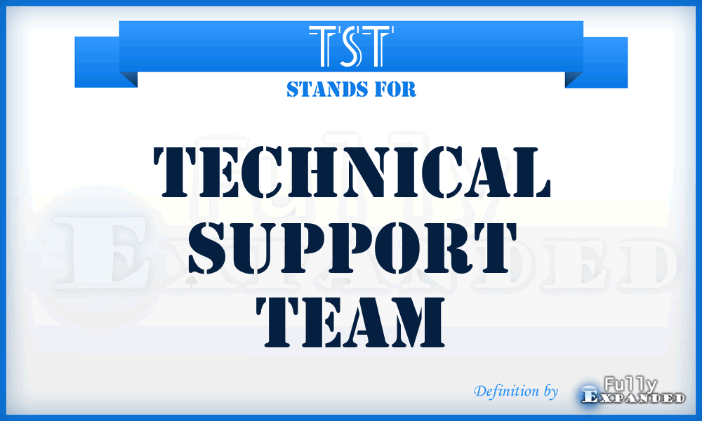 TST - technical support team