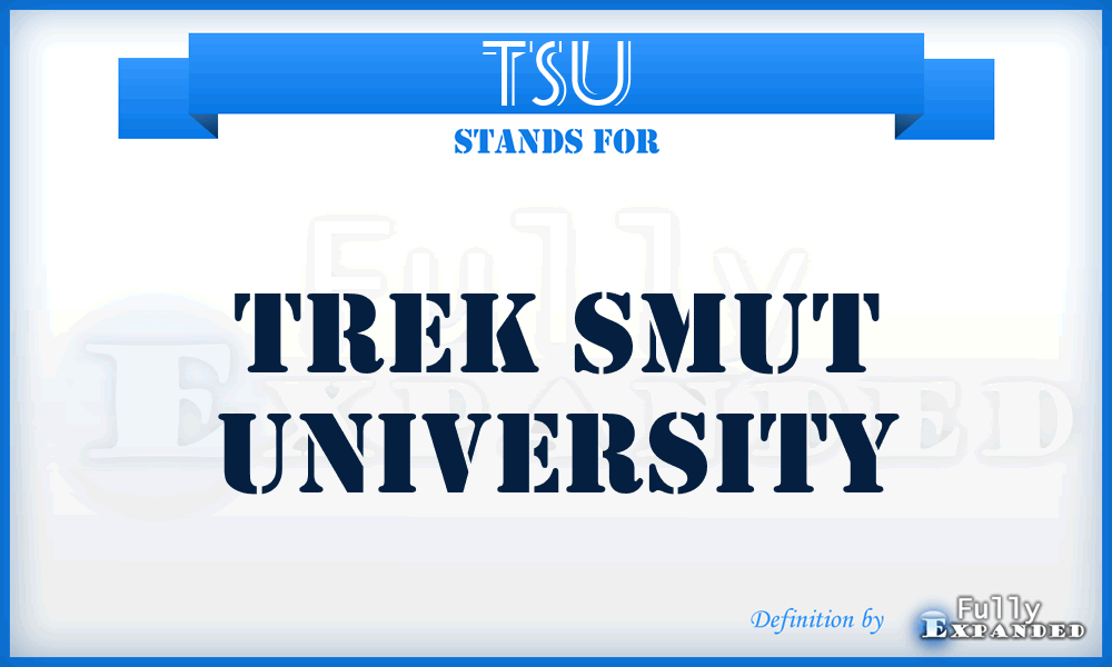 TSU - Trek Smut University