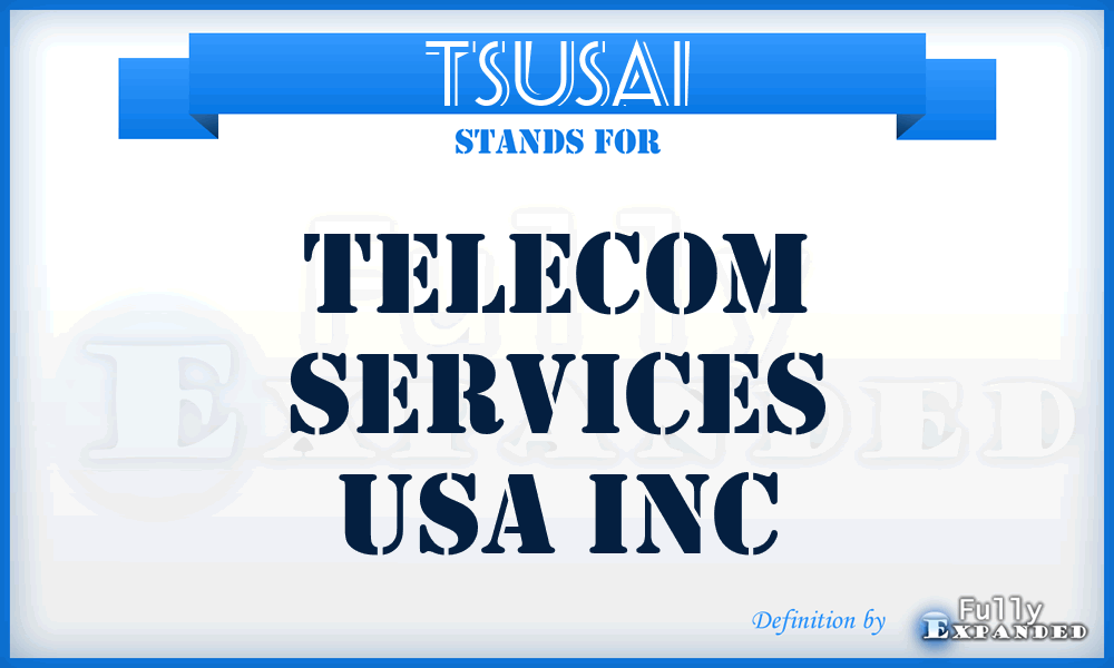 TSUSAI - Telecom Services USA Inc