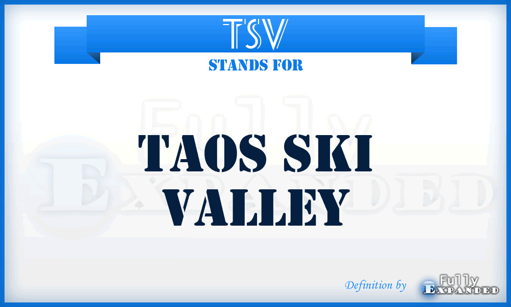 TSV - Taos Ski Valley