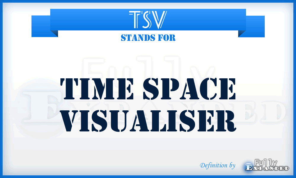 TSV - Time Space Visualiser