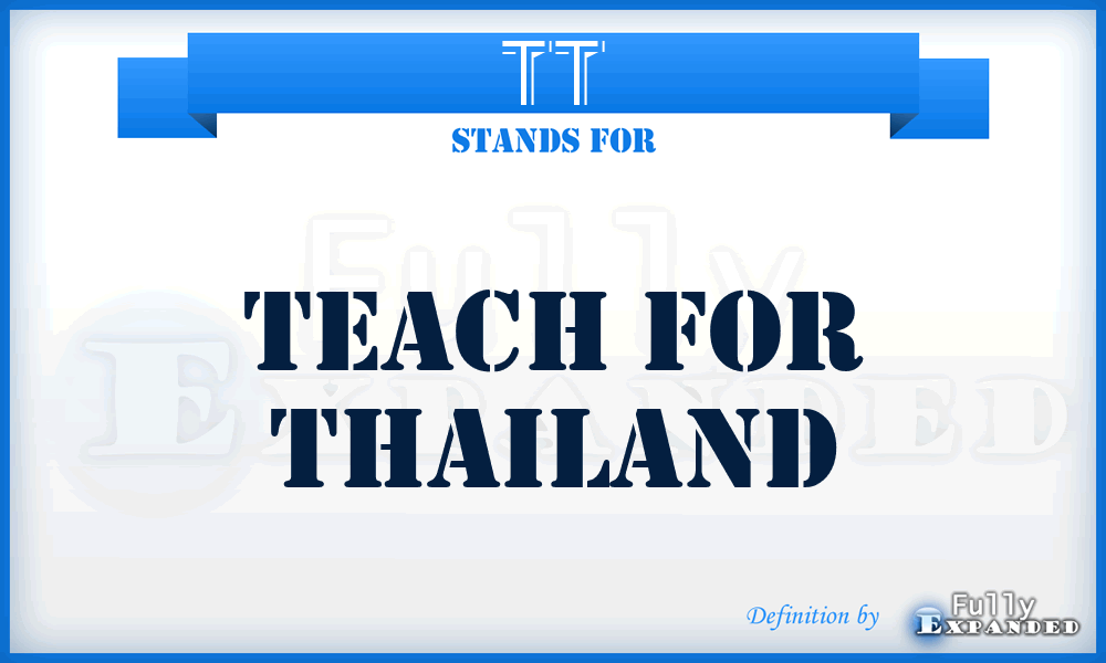 TT - Teach for Thailand