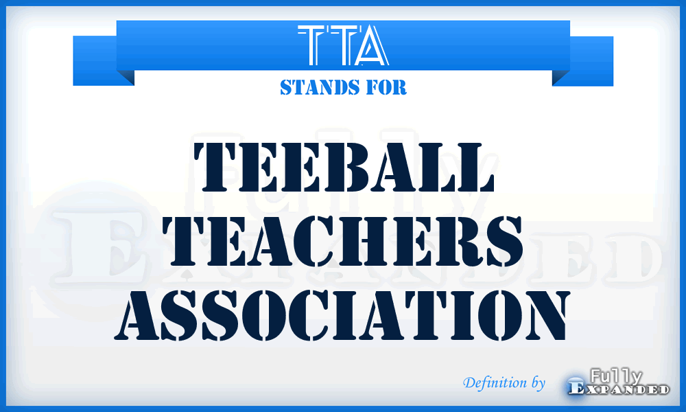 TTA - Teeball Teachers Association