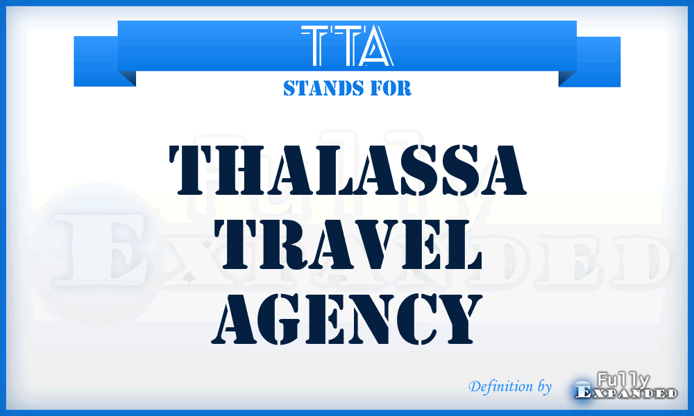 TTA - Thalassa Travel Agency