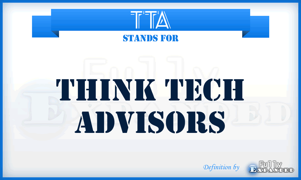 TTA - Think Tech Advisors