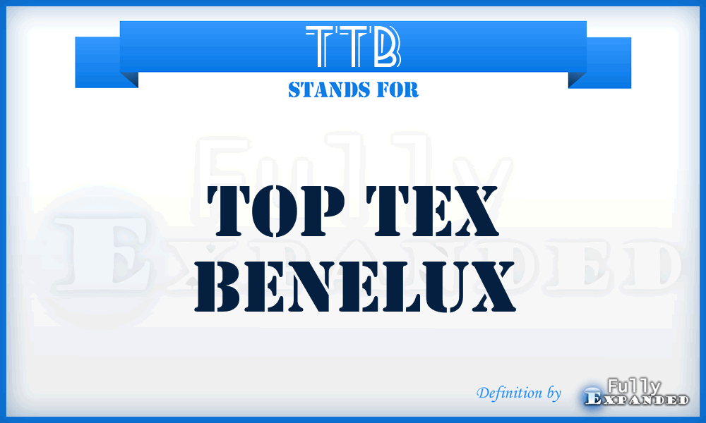 TTB - Top Tex Benelux