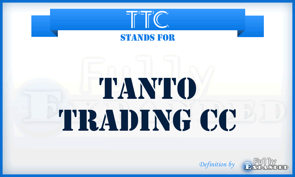 TTC - Tanto Trading Cc