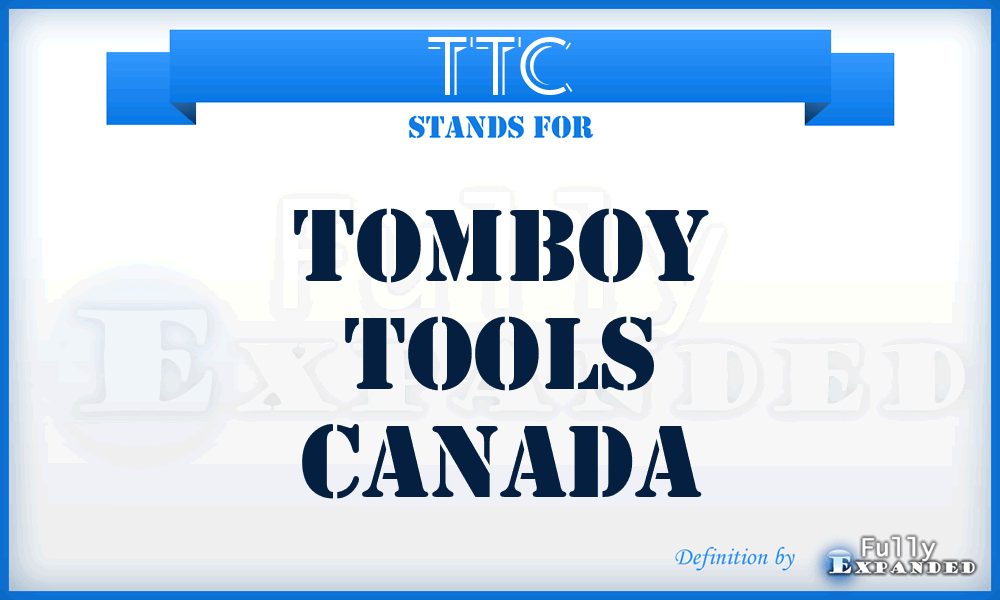 TTC - Tomboy Tools Canada