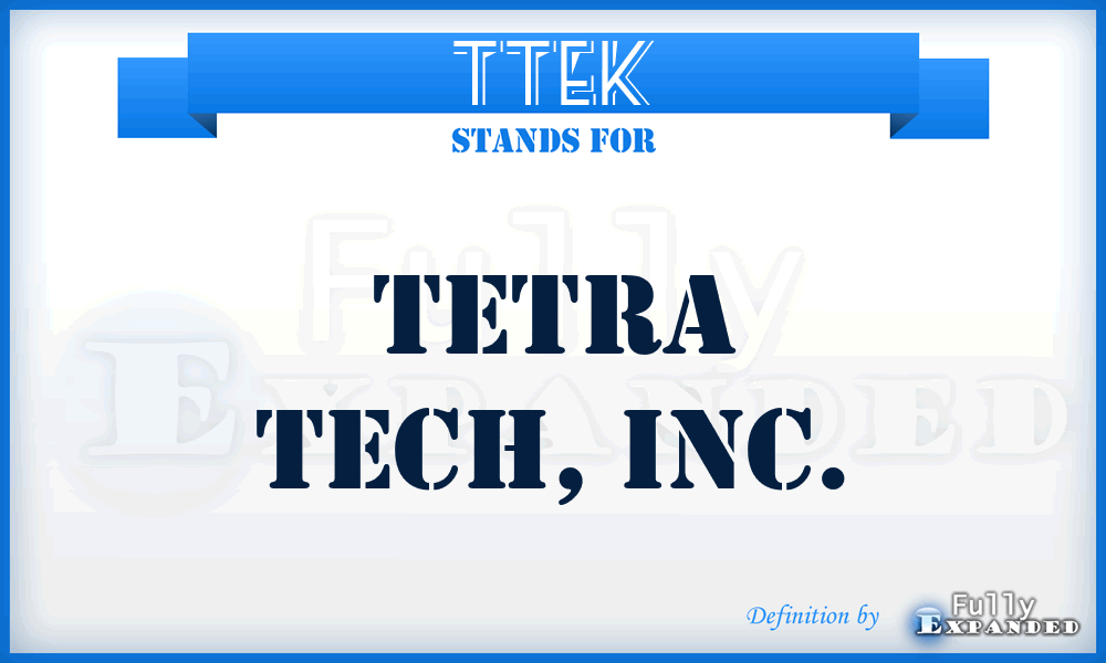 TTEK - Tetra Tech, Inc.