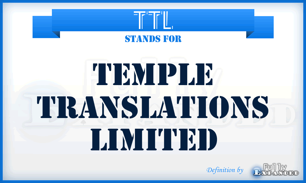 TTL - Temple Translations Limited