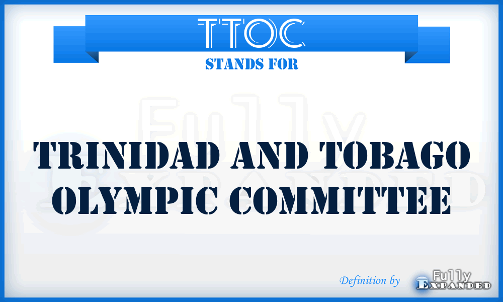 TTOC - Trinidad and Tobago Olympic Committee