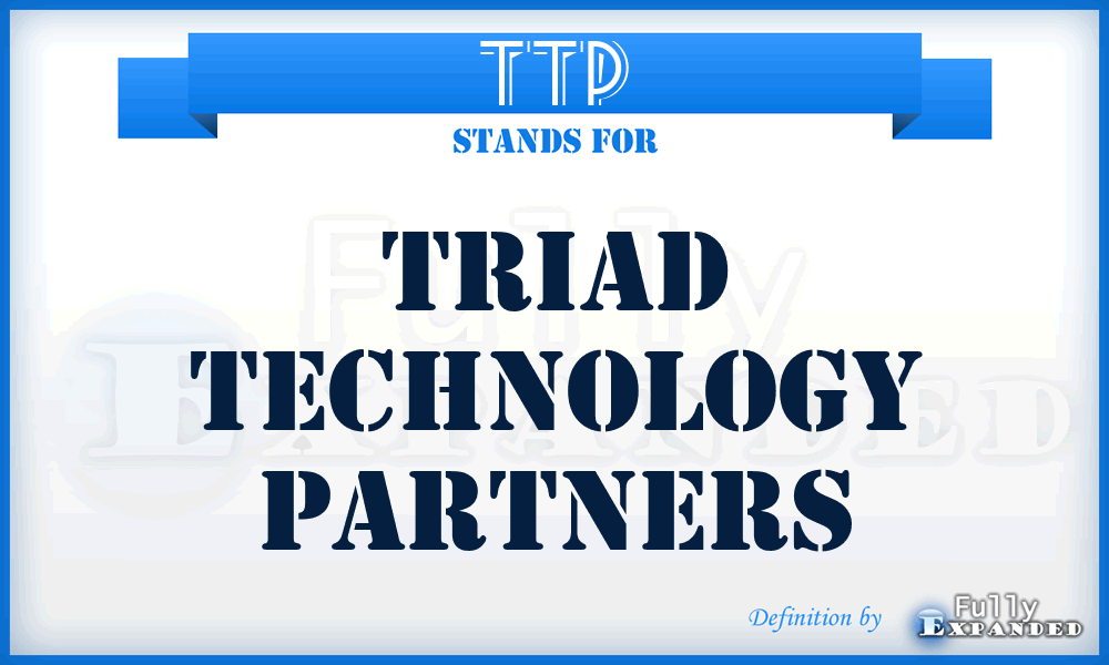 TTP - Triad Technology Partners