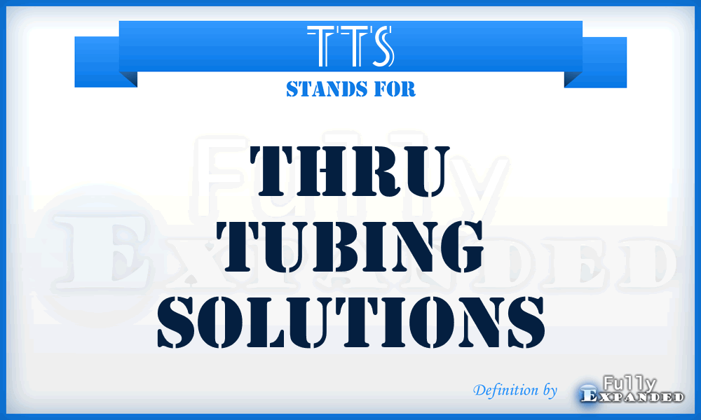 TTS - Thru Tubing Solutions