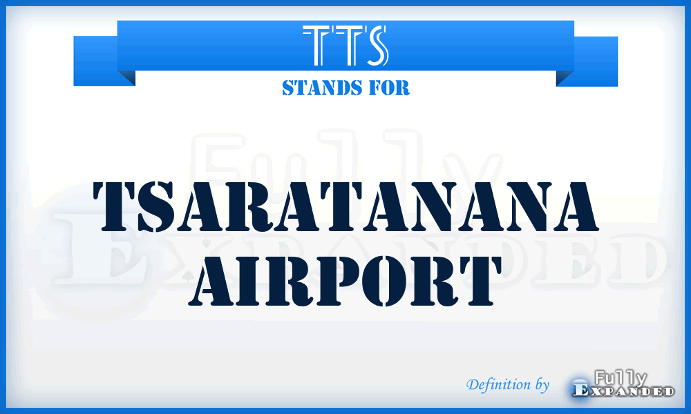 TTS - Tsaratanana airport