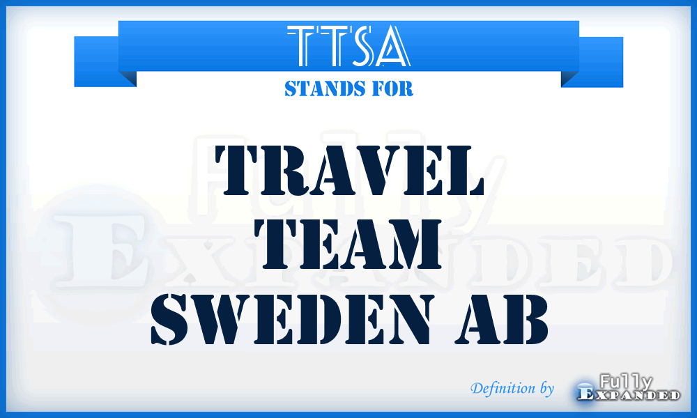 TTSA - Travel Team Sweden Ab