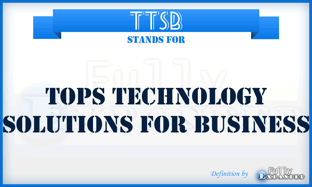 TTSB - Tops Technology Solutions for Business