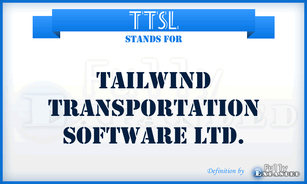 TTSL - Tailwind Transportation Software Ltd.