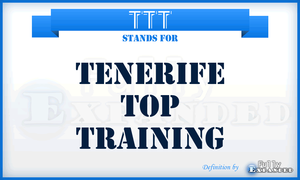 TTT - Tenerife Top Training