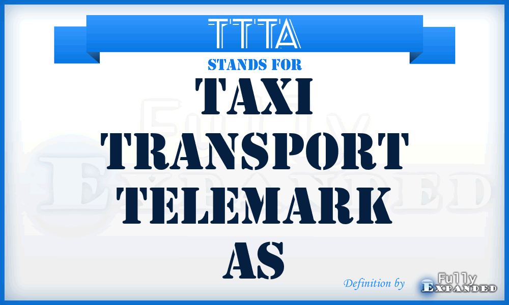 TTTA - Taxi Transport Telemark As