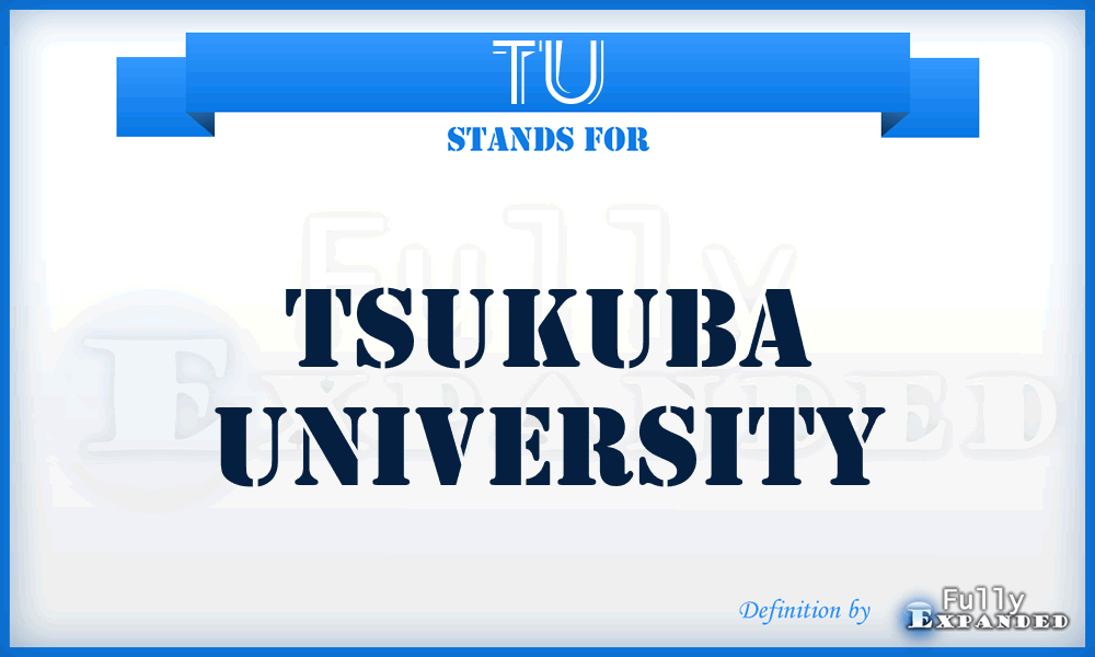 TU - Tsukuba University