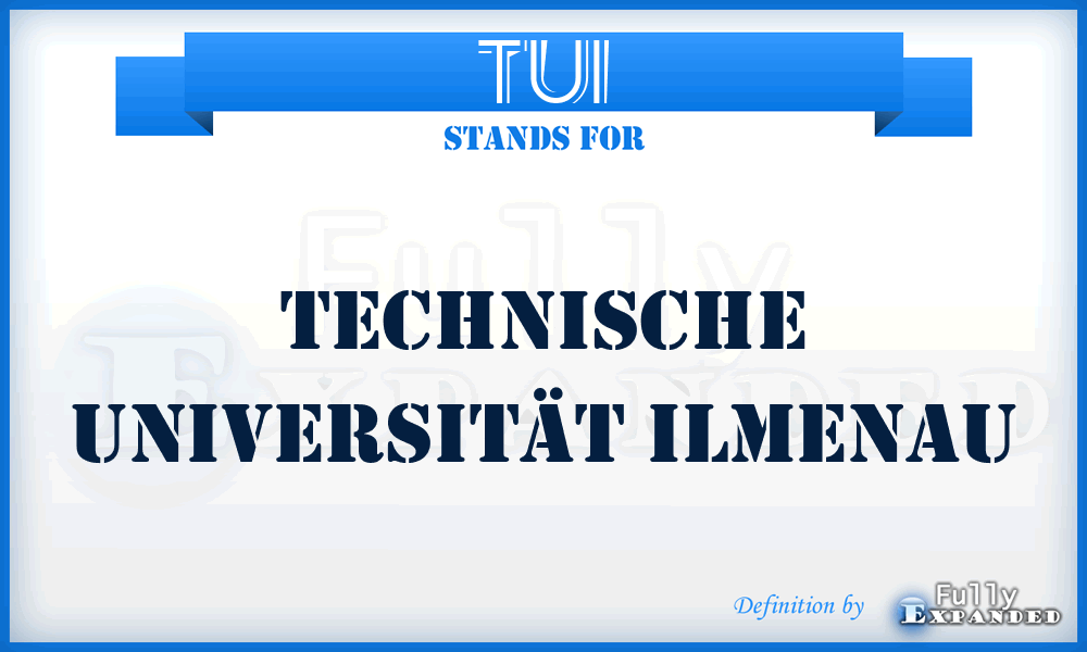 TUI - Technische Universität Ilmenau