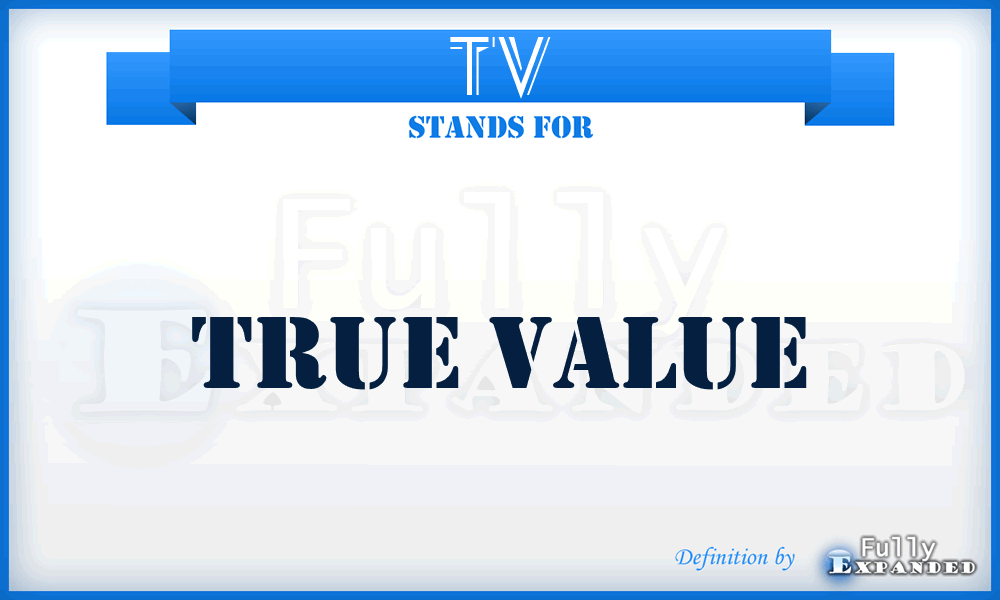 TV - True Value
